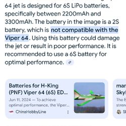 H King Viper 64 RC Jet