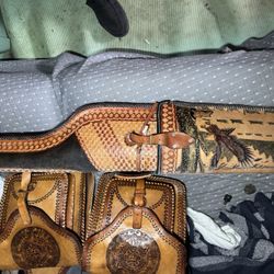 Genuine, Leather Rifle Case Handstitched