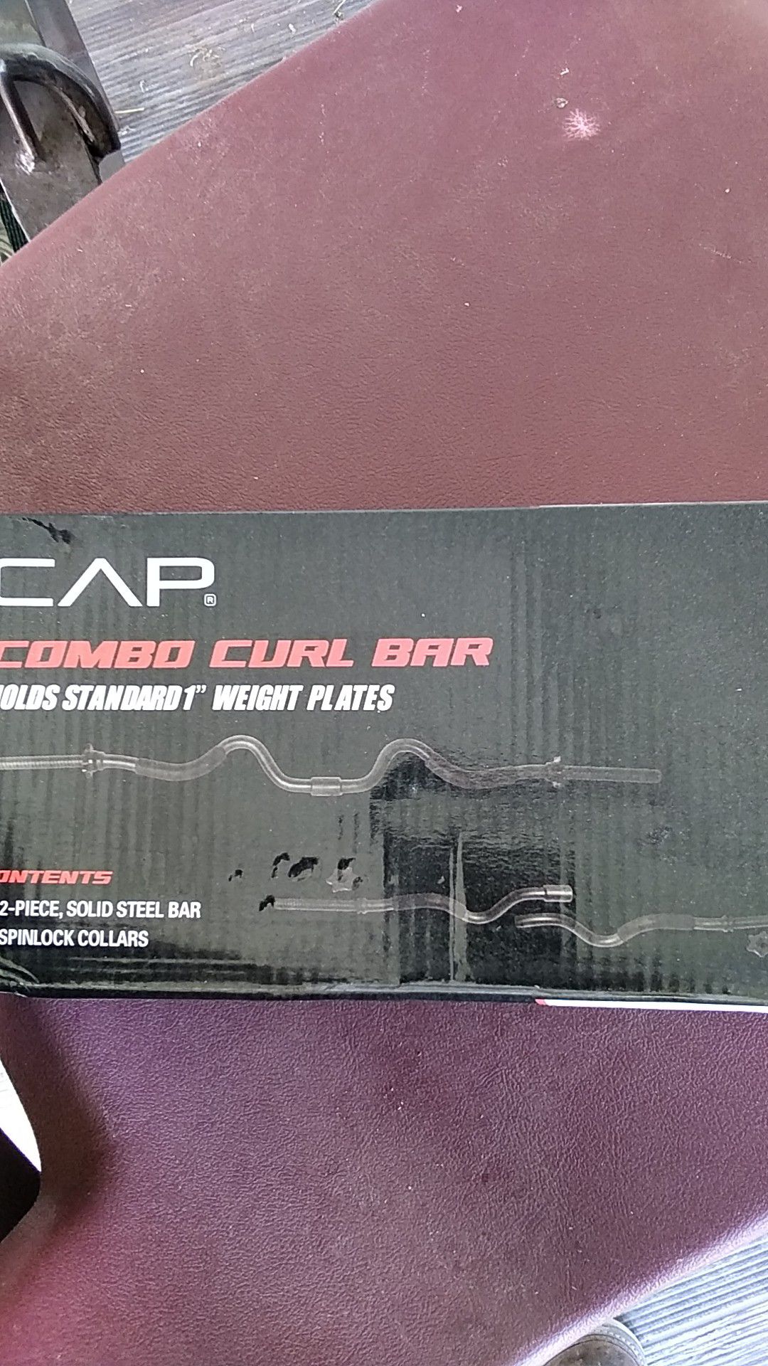 Curl bar standard 1"