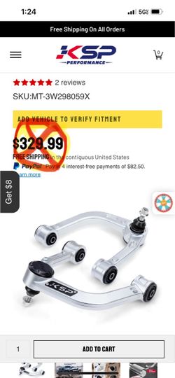 SKP upper control arms for Toyota Tacoma 04-23