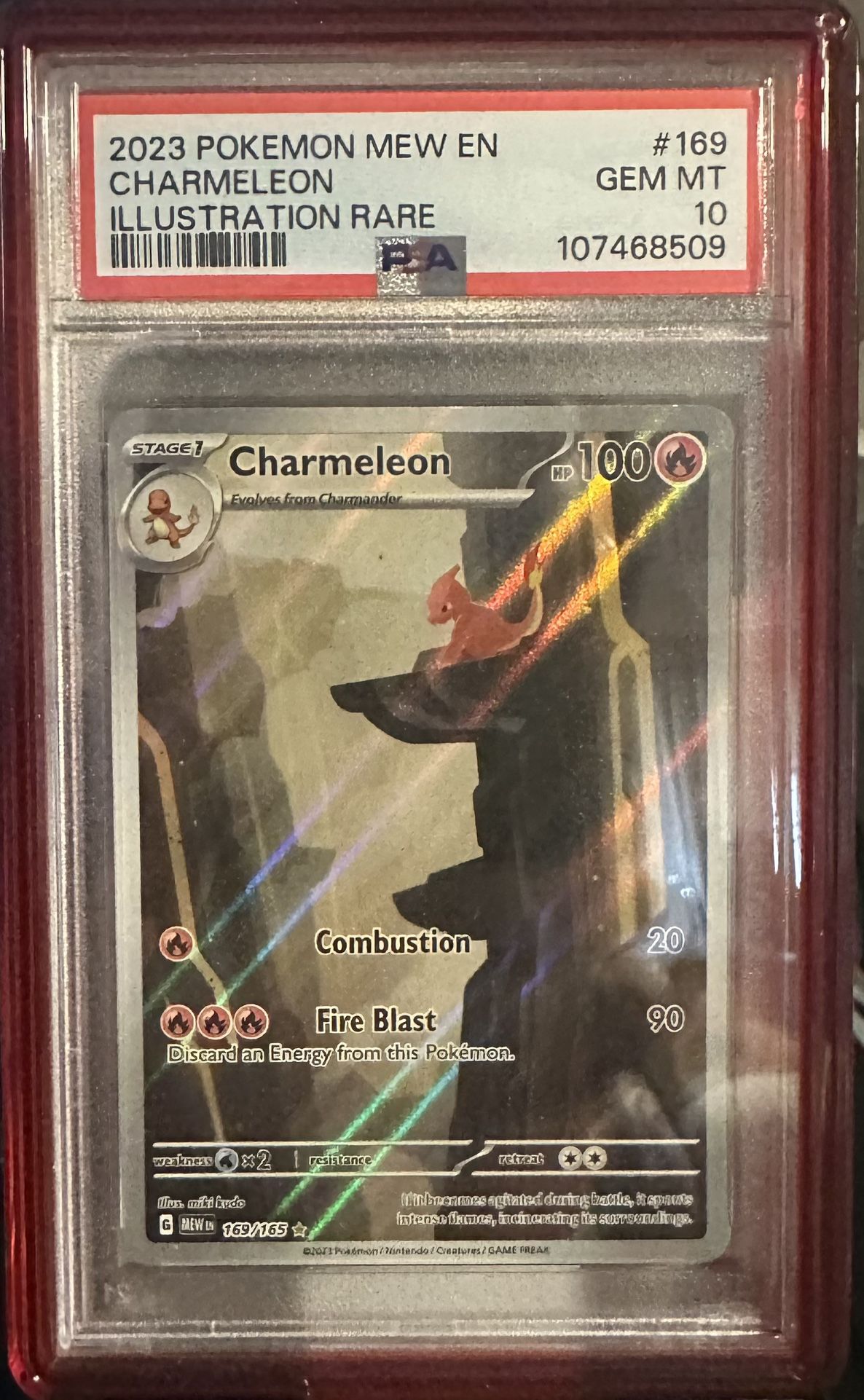 2023 Charmeleon Illustration Rare – PSA 10 GEM MT (#169)