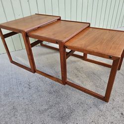 Teak Nesting Tables 