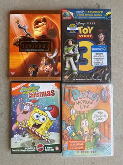 Kids DVDs - Disney, Pixar, Nickelodeon