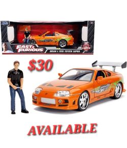 Fast & Furious Brian's 1995 Toyota Supra Diecast Model – 1:24 Scale