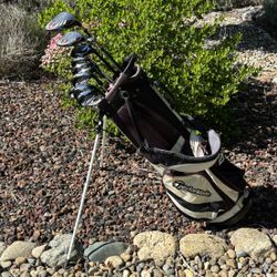 TaylorMade Burner 2.0 Golf Set (Driver+3w+2&3 Hybrid+4i-pw+aw+Odyssey Putter+stand-bag)