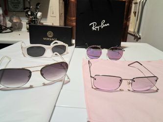 Gucci, Versace, Kate Spade & Ray-Ban Sunglasses Bundle – 4 Pairs