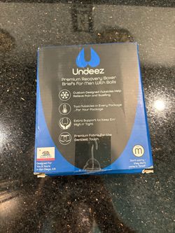 Undeez Vasectomy Underwear 2-Custom Fit Ice Packs And Snug Boxer Briefs M NWT