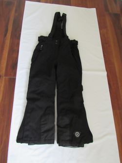 Youth 8 Black Snow Bibs, Killtec