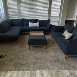 Jollene 113" 2-Pc. Fabric Sectional/Sofa/Ottoman