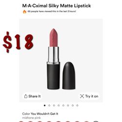 Mac silky matte lipstick
