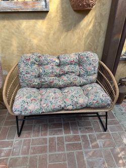 Nice bench with pillows
