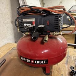 Porter And Cable Nail Gun And Air Compressor 
