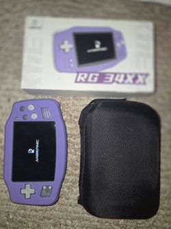 Anbernic RG34XX w/ Protective Sleeve and Hardshell Case