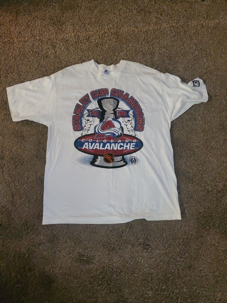1996 XL Stanley cup championship avalanche shirt