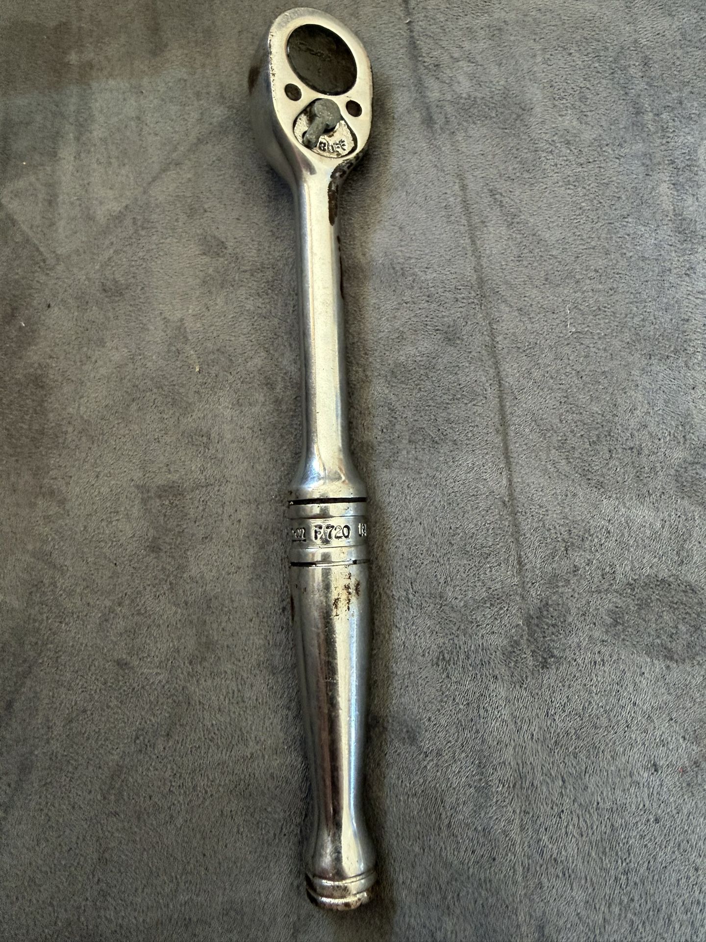 Vintage 1972 Snap-0n 3/8 Drive Ratchet F720 Made In USA