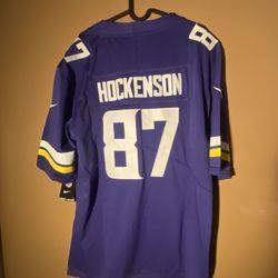 T.J. Hockenson football jersey Adult Size Large.