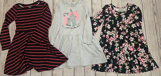 3 New Girls Dresses Size 4, 5T