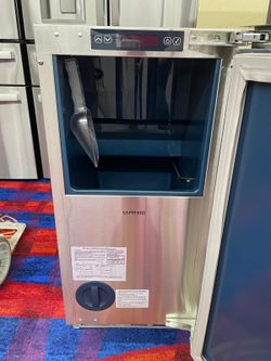 Sapphire 15” ice maker stainless steel nugget ice