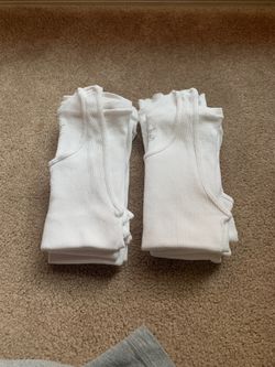Eight white boys under shirts large, size 14/16