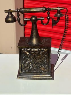 Decorative metal telephone