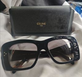 Authentic CELINE CL40321 3-Dot Sunglasses – Black – Original Case