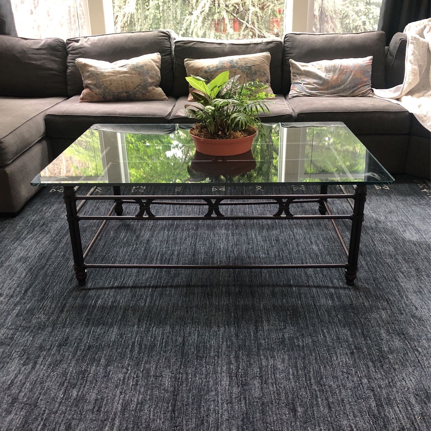 Large Glass Coffee Table