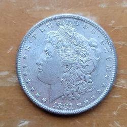 1881 S Morgan Silver Dollar 