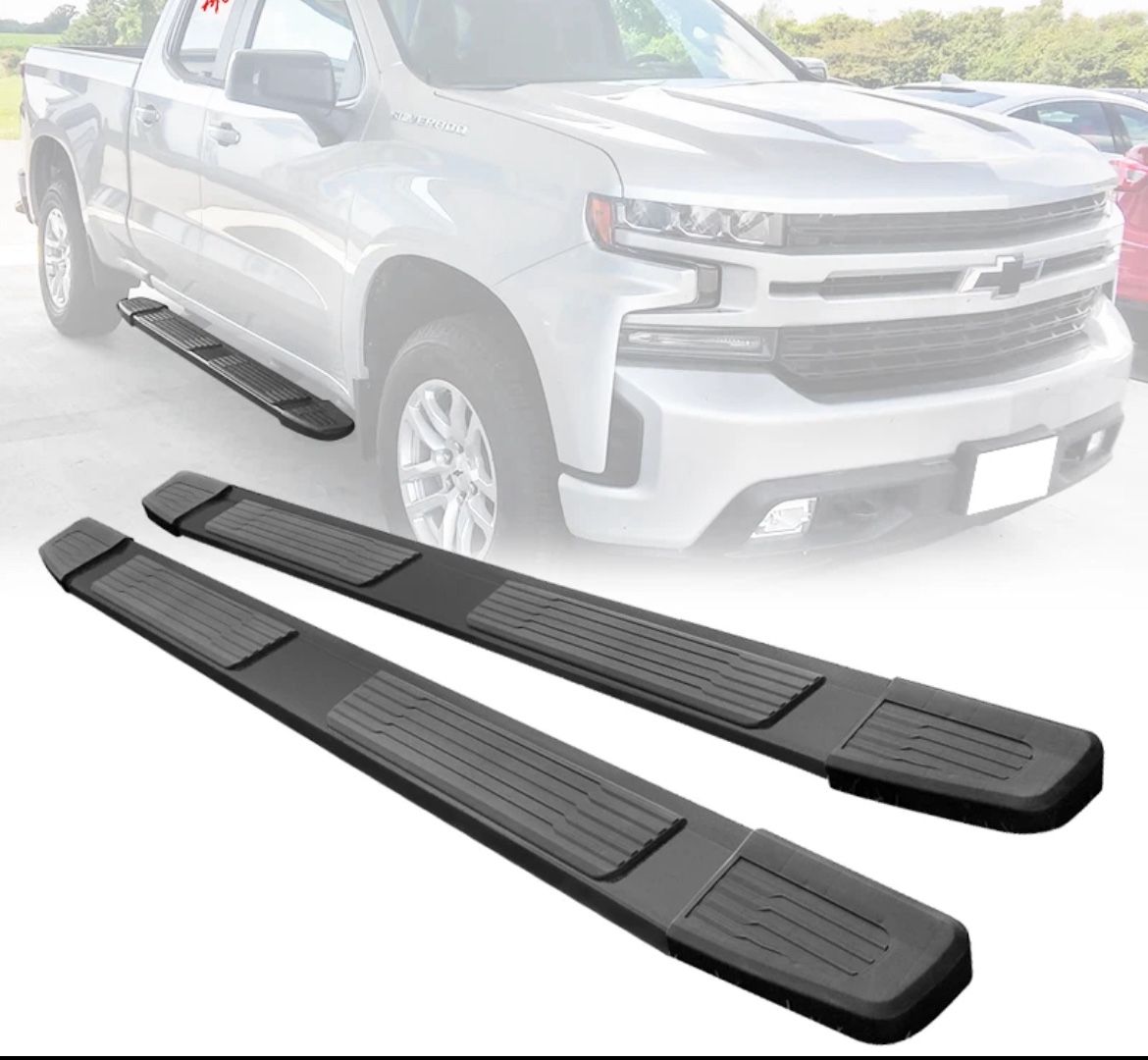 19-25 Chevy Silverado / GMC Sierra Crew Cab Black Side Steps