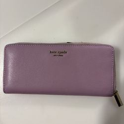 Zip around Kate spade wallet light purple 