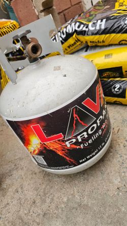 Empty propane tank