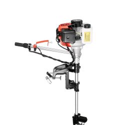 2.3 HP 2 Stroke Gas-Powered Outboard Trolling Motor 52CC  Boat Engine Long Shaft