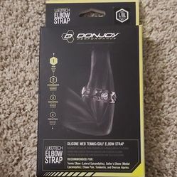 NEW DonJoy Performance Webtech Silicone R/L Elbow Strap Black L/XL