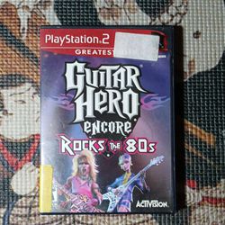 Guitar Hero Encore: Rock The 80s Ps2 Game