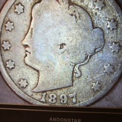 1897 V Nickel Looks Good To Be That Old