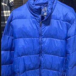 Perfect Condition Men’s XL Blue St John’s Bay Lightweight Puffer Coat Great Deal 