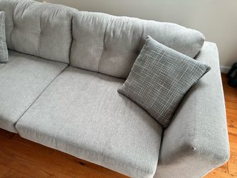 Cozy gray couch