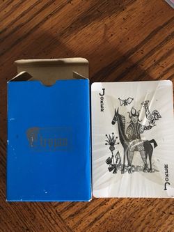 Vintage Trojans Plastic Coated Pinochle cards