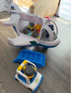Airplane Toy with luggage cart and more