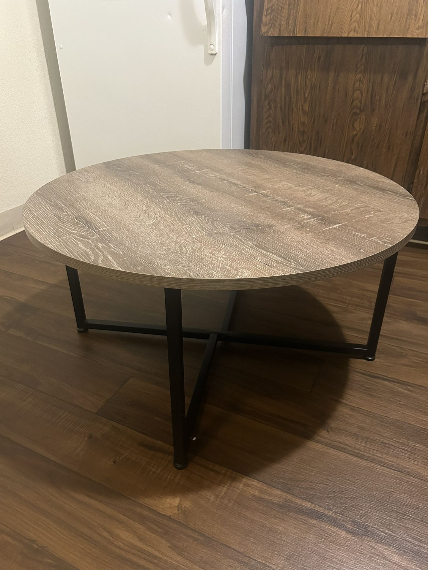 Wood & Metal Table Set
