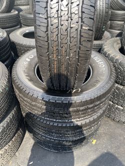 SET LT 275/70/18 FIRESTONE SEMI NEW 95%TREAD LIFE $400 PRICE INCLUDES PROFESSIONAL INSTALLATION AND TAX
