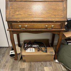 Vintage Drop Front Secretary Desk