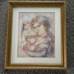 "Mother's Handful" by Edna Hibel