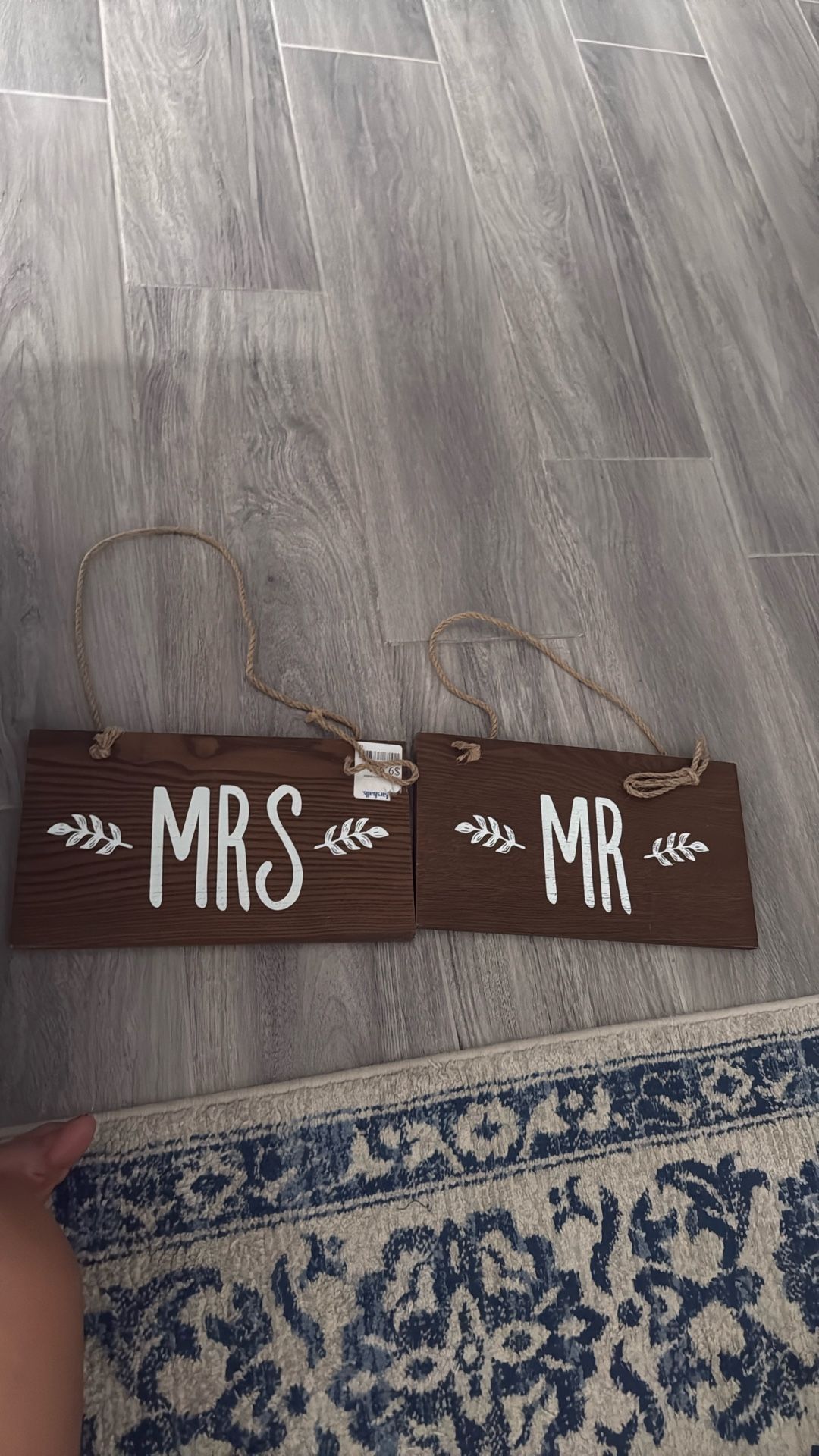 Mr. And Mrs. Wedding Chair Sign