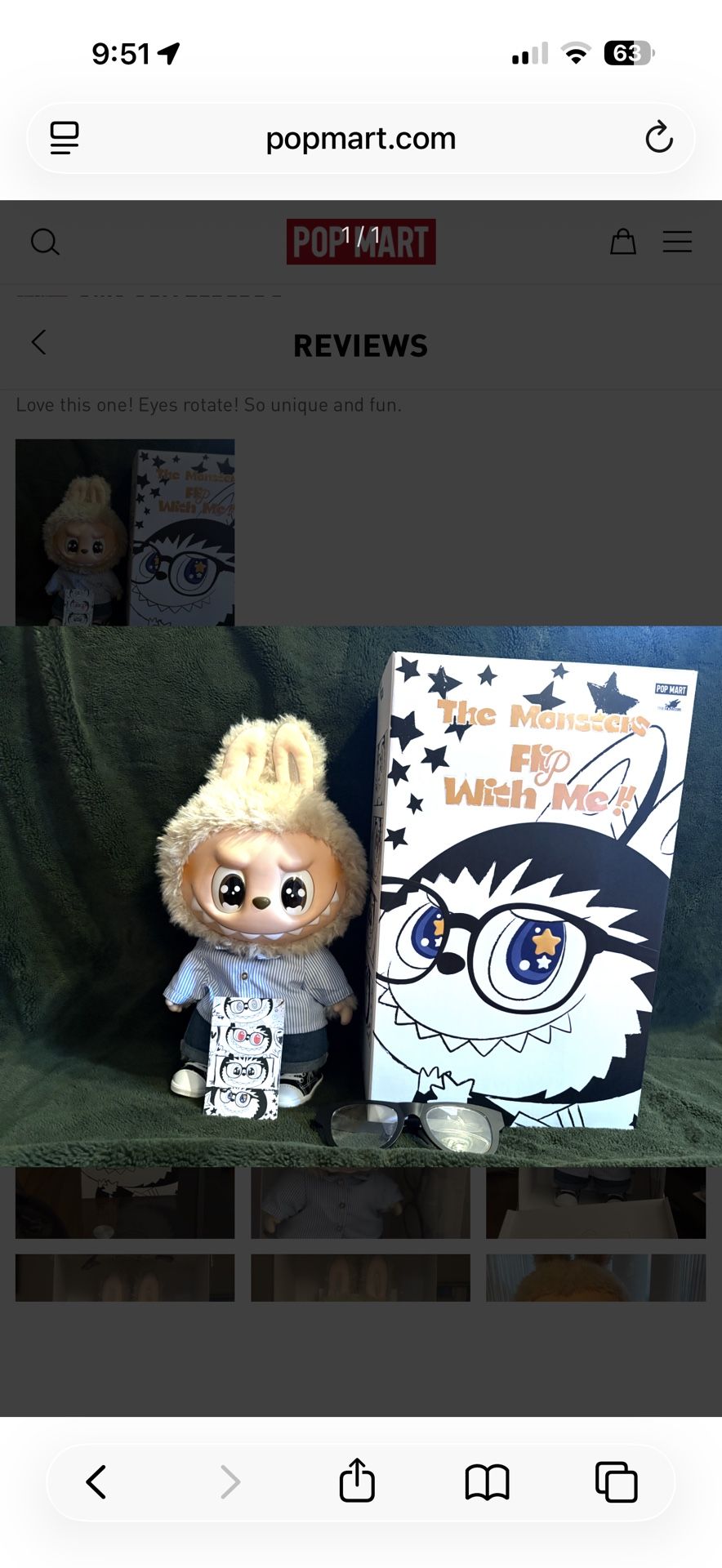 THE MONSTERS - FLIP WITH ME Vinyl Plush Doll