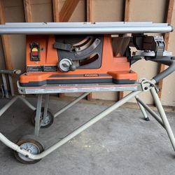 15 Amp 10 in. Portable Corded Pro Jobsite Table Saw with Stand