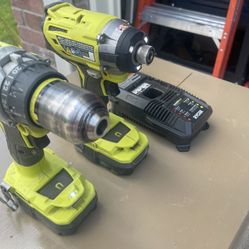 RYOBI 18 volts Drill And Impact Set   