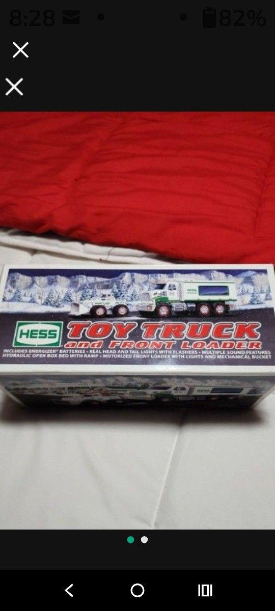 2008 Hess Toy Truck and Front Loader