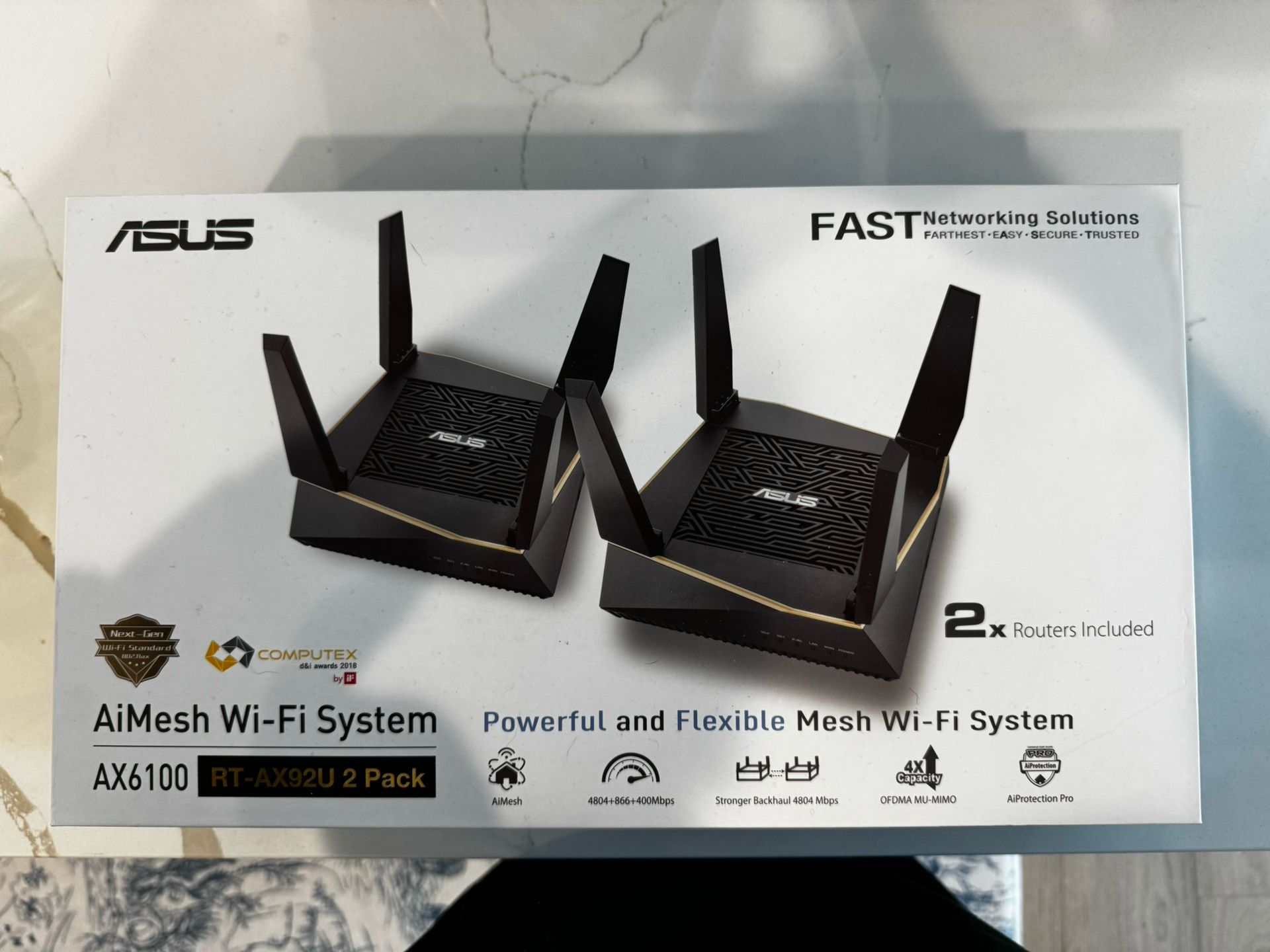 ASUS Tri-Band WiFi 6 Router (2pk)