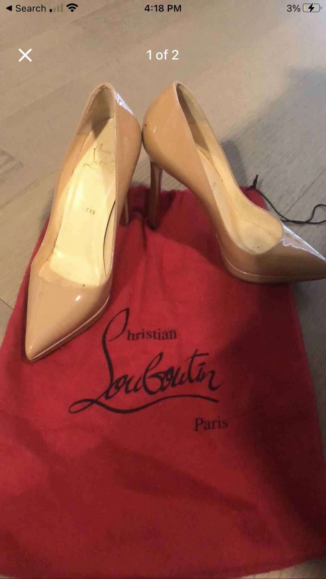 Size 37 Stiletto Christian Louboutin Heels