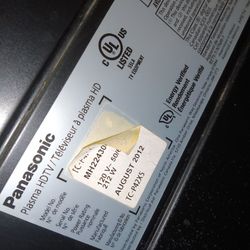 Panasonic 42" Flat screen TV 
